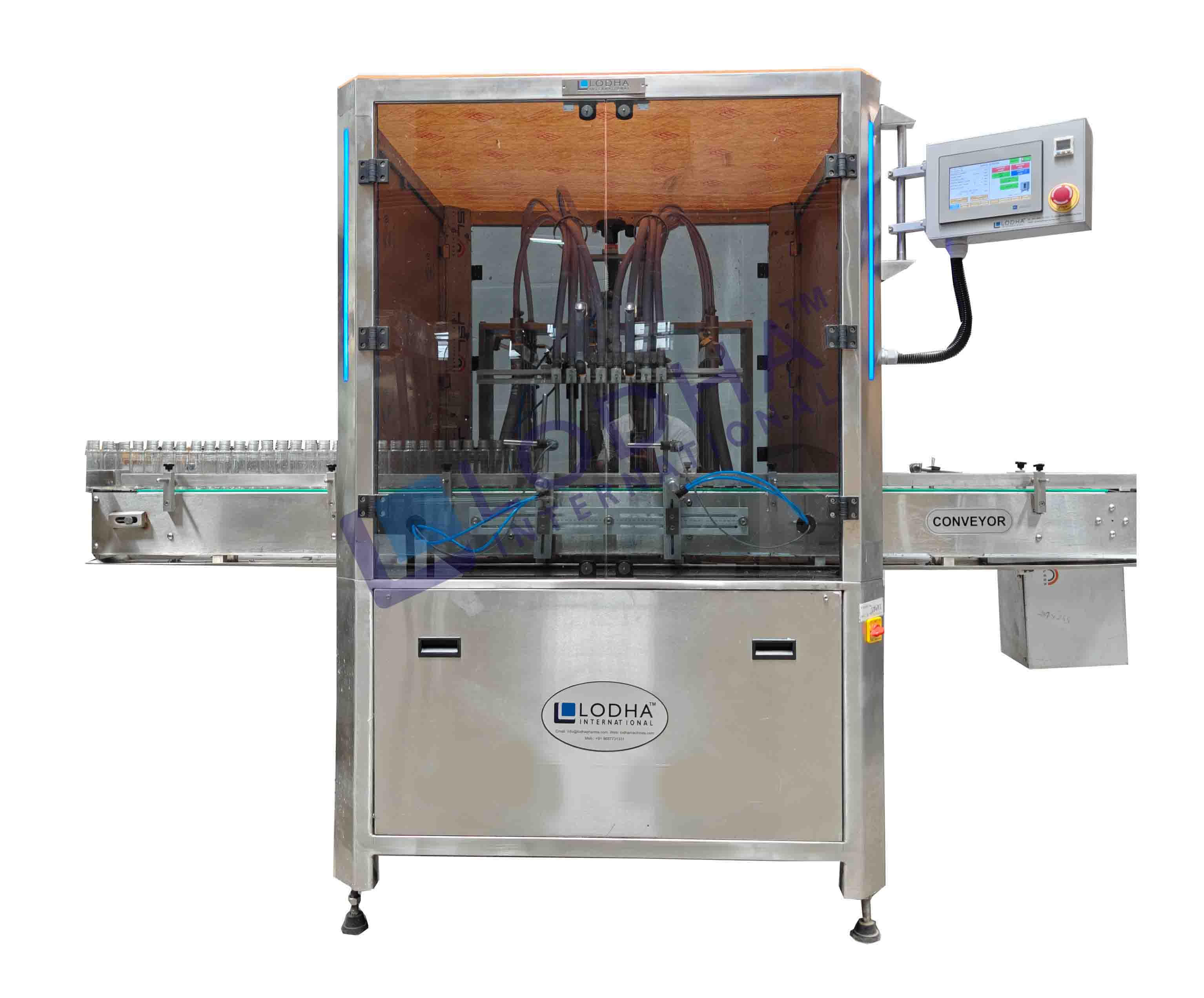 Four Head Volumetric Linear Liquid Filler